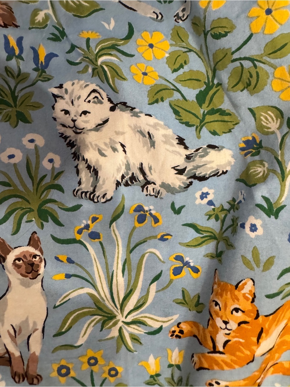 Printfresh Must Love Cats Pajama Pants New with Tags Size 2XL Anthropologie Blue - Picture 12 of 14
